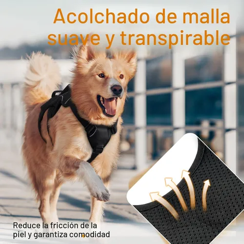 Vista 7 de rabbitgoo Arnés de perro a prueba de escape para pequeños, sin tirones con Negro