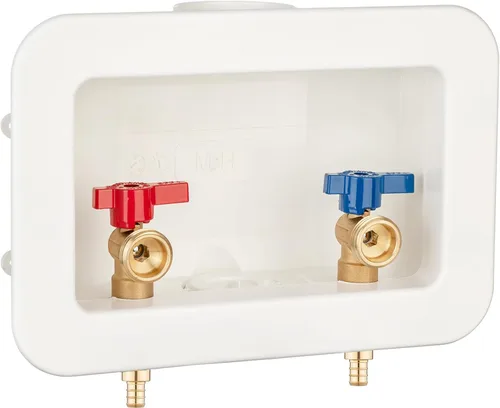 Vista 10 de [1 unidad] Lingmfg Caja de salida para lavadora PEX-A expansión con drenaje central de 2 pulgadas, expansión PEX-A de 1/2 pulgada, conecta mangueras