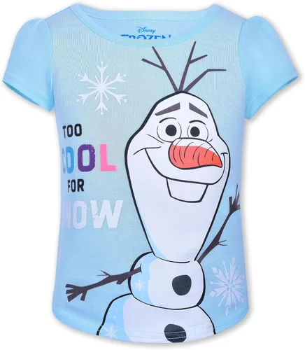 Vista 4 de Disney Juego de 4 camisetas de manga corta Frozen para niña