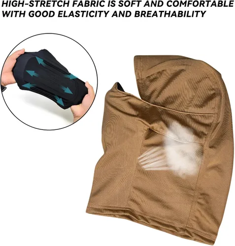 Vista 3 de AOUTACC Pasamontañas Airsoft, estilo táctico Airsoft máscara protectora de cara completa, máscara de silicona para Airsoftciclismo