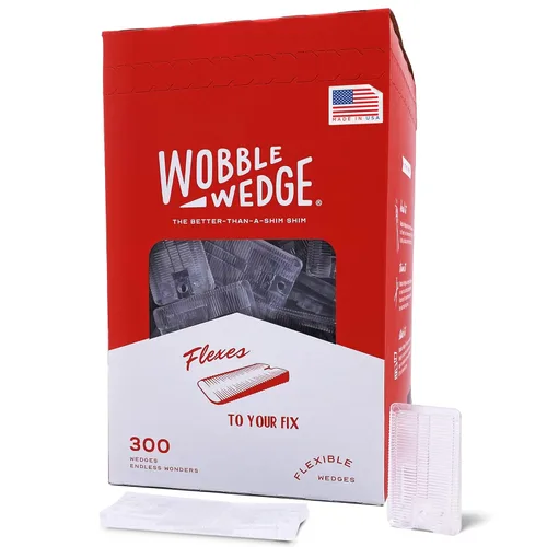 Vista 9 de Wobble Wedges Cuñas de plástico flexibles, cuñas de nivelación para mejoras del hogar, niveladores de muebles, mesa e inodoro para nivelación