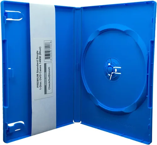 Vista 12 de CheckOutStore Premium - Estuche para 1 disco único estándar de DVD de 14 mm, Negro, 6