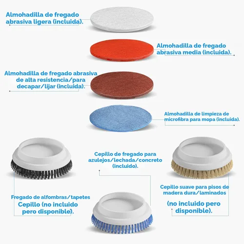 Vista 4 de Prolux Core - Pulidor de piso resistente de 15 pulgadas, máquina de limpieza con función de fregado y pulido - Para todas las superficies de piso