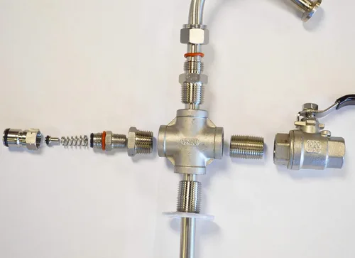 Vista 3 de Speidel Fermentador de plástico o tanque de almacenamiento Kit de transferencia de CO2