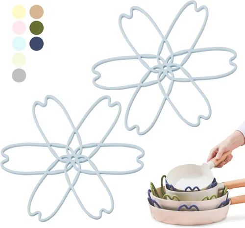 Vista 24 de iPROTECT - Stack Expert - Protector multiusos de silicona sin BPA para ollas y sartenes juego de 2 salvamanteles para todos los tamaños