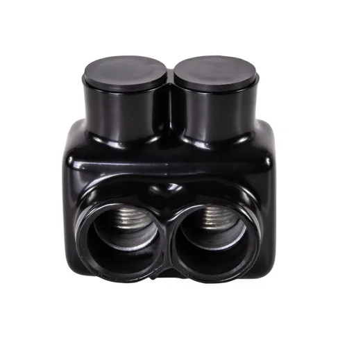 Vista 9 de Polaris - Conector aislado gris para conductor de cobre flexible de filamento fino, rango de cables 1-10 AWG y 2-10 AWG, 2 puertos, hexagonal