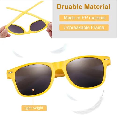 Vista 17 de FEPITO Gafas de sol de fiesta para niños a granel para suministros de fiesta de cumpleaños