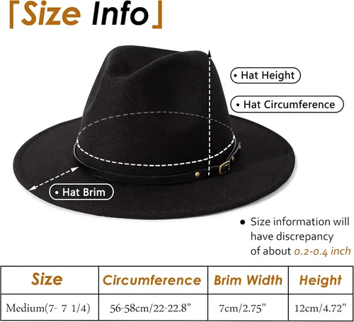 Vista 4 de Lisianthus - Sombrero con cinta con hebilla de ajuste, para mujer, modelo Fedora