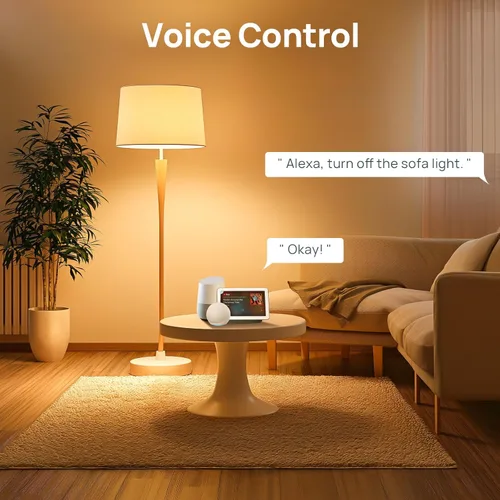 Vista 6 de Linkind Matter - Bombilla inteligente, bombillas de luz blanca suave a luz diurna sintonizables, bombillas inteligentes funcionan con Apple Home