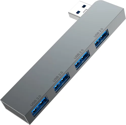 Vista 8 de Hub USB multipuerto, Fidioto adaptador USB de 4 puertos (1 * hub 3.0, 3 * hub 2.0), hub USB para laptop, iMac Pro, MacBook Air, Mac mini/Pro, PC 4