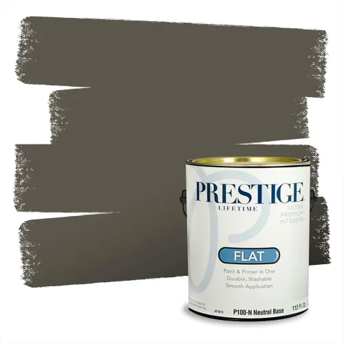 Vista 99 de Prestige Paints - Pintura exterior e imprimación en uno, 1 galón, plano, compatibilidad comparable con el color menta «Whipped Mint» de Behr