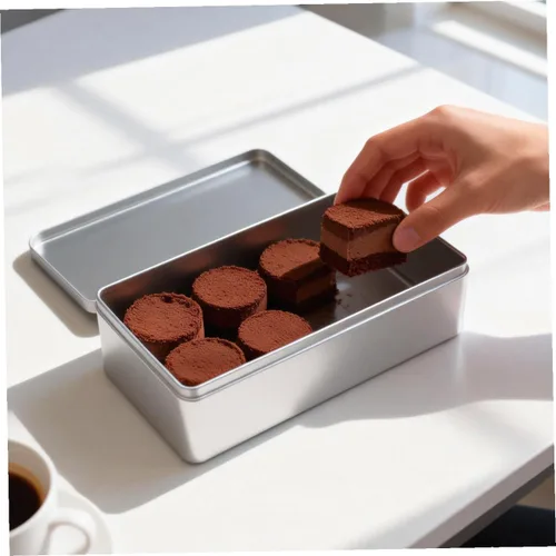 Vista 7 de Angoily Caja de lata vacía rectangular con tapa, caja de almacenamiento de hojalata rectangular para galletas, contenedor de lata de metal