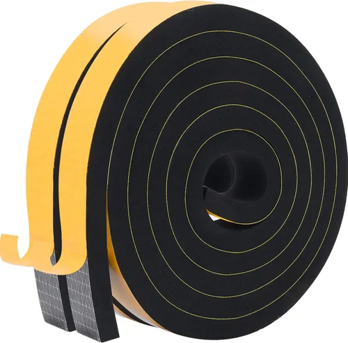 Vista 14 de Burlete para puerta, cinta adhesiva de espuma de 1/2 pulgada de ancho x 1/2 pulgada en T, cinta de espuma para ventana y puerta, junta de aire