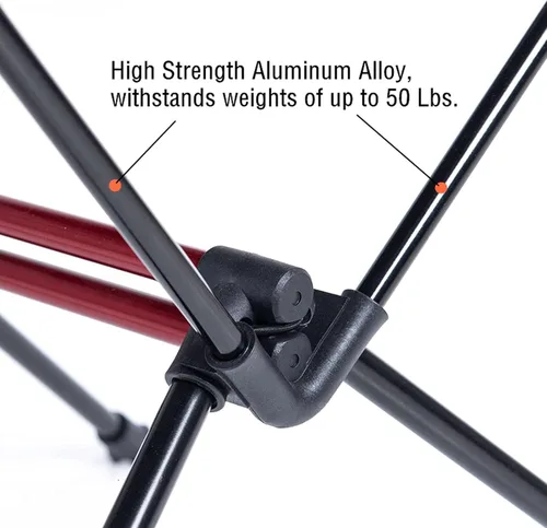 Vista 5 de ROOMAN Small Folding Table Lightweight Collapsible Aluminum Portable Roll Up Outdoor Folding Camping Table Patio Metal Foldable Picnic Table