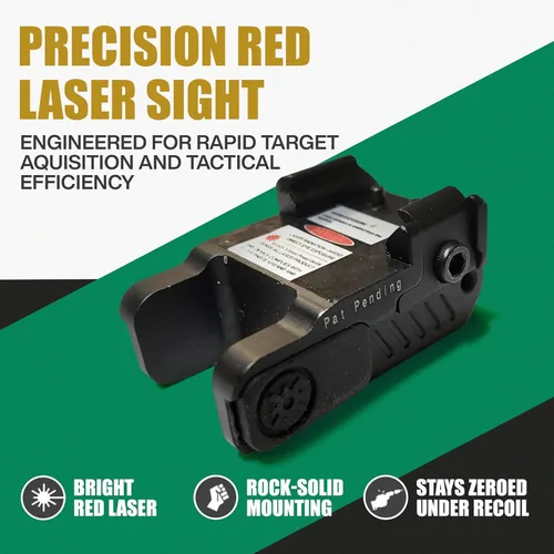 Vista 2 de Ade Advanced Optics HG54R - Luz láser recargable para pistola, mira LED roja con combo estroboscópico para pistola, compatible con Springfield
