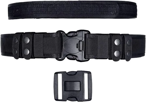 Vista 3 de Cinturón de servicio para la aplicación de la ley Utilidad de seguridad Policía Militar 2.25 "Tactical Patrol Belt Set Nailon ballistic