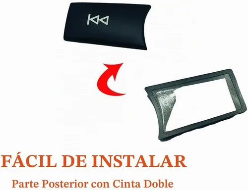Vista 9 de Compatible con Mercedes Benz B C E G Class Radio ON Calcomanía de botón de Negro