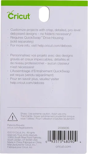 Vista 3 de Punta Cricut, grabado fino QuickSwap, plateado