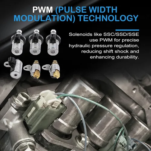 Vista 4 de Kessocco Kit de solenoide de cambio de transmisión 4 velocidades, cambio de transmisión automática, EPC PWM, reemplazo de solenoide para Ford Focus