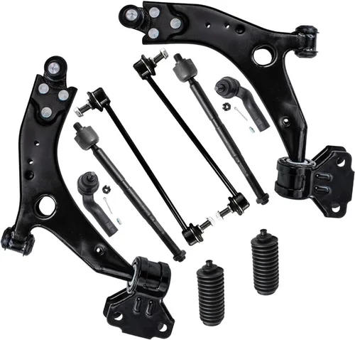 Vista 78 de Detroit Axle - Kit de brazos de control de extremo delantero de 10 piezas para Jeep Cherokee 1991-1999, Comanche 1991-1992, 4 brazos de control