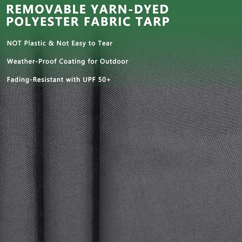 Vista 3 de MUPATER Perrera para perros al aire libre, 10 x 10 pies, casa grande para perros con techo y puerta con cerradura, recinto resistente para perros
