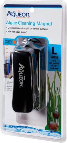 Vista 9 de Aqueon Raspador de algas de acuario, imanes de limpieza de peceras para vidrio/acrílico, mini