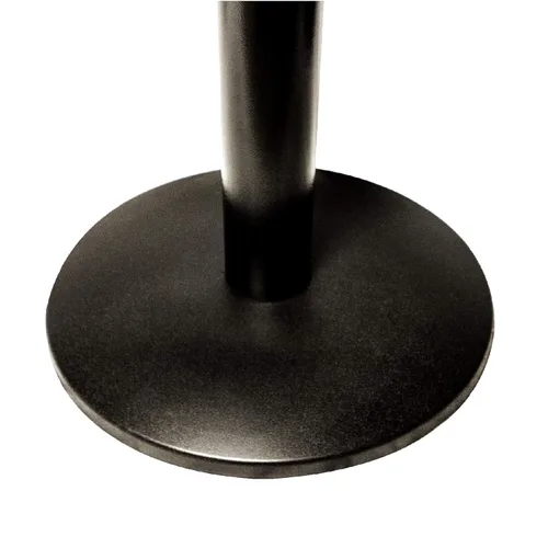 Vista 4 de Crowd Control Center Juego combinado de barrera de puntal de seguridad de cola de cinturón retráctil HT de 40 pulgadas (2 postes de cinturón negro)