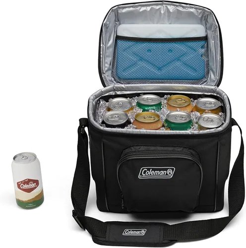 Vista 3 de Coleman Chiller Insulated Soft Cooler, Leakproof 9/16/30 Can Cooler with 12+ Hour Ice Retention, Made with Recycled Materials, Great for Lunch