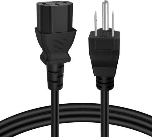 Vista 5 de Cable de alimentación universal TNP - NEMA 5-15P a IEC320C13, cable de alimentación, enchufe conector, negro, CBL_SJT18_3P_C13_1F