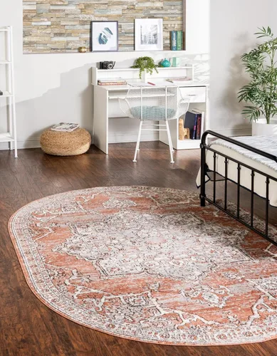 Vista 22 de Unique Loom Colección Nyla - Alfombra de área - Smile (Runner 2 pies 0 pulgadas x 6 pies 0 pulgadas, rosa salmón/negro)