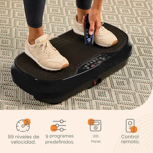 Vista 5 de Lifepro Waver Mini Vibration Plate Exercise Machine with Remote & Bands — Compact Whole Body Vibrating Plate for Lymphatic Drainage & Muscle Toning