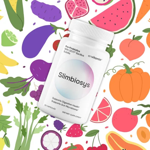 Vista 11 de envitamin Slimbiosys Ultra Probiotic Cápsula - Pre y probióticos para mujeres y hombres - Apoya tu microbioma