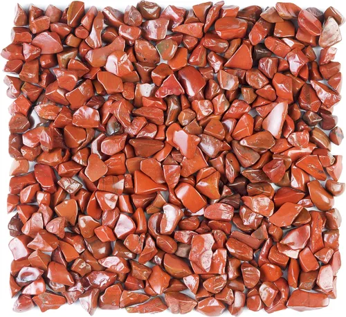 Vista 8 de ZAICUS Chips de cristal de jaspe rojo a granel, piedras preciosas curativas naturales de forma irregular, piedra triturada Reik curativa, chips