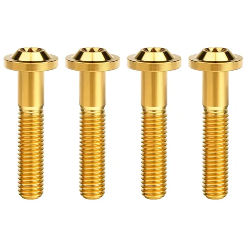Vista 39 de Tornillos de cabeza Torx de titanio M8 10 15 20 25 30 60 2.756 in Tornillos de cabeza Torx paquete de 4 (M8x15mm, plateado)