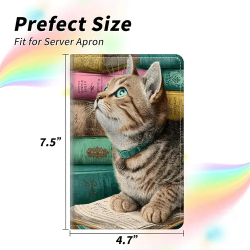 Vista 115 de Diseña Tus Propios Libros de Servicio con Nombre e Iniciales para Camareras, Dikoer Libro de Servicio de Camarero Personalizado con Nombre