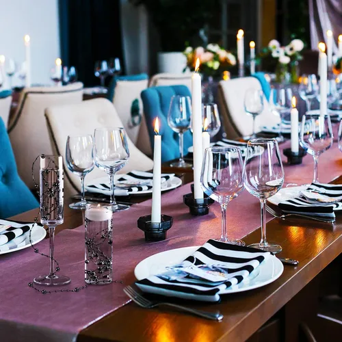 Vista 5 de Hicarer Cadena de perlas de 157 pies con 24 cuerdas para velas flotantes, perlas de imitación como relleno de jarrón, ideal para bodas, fiestas