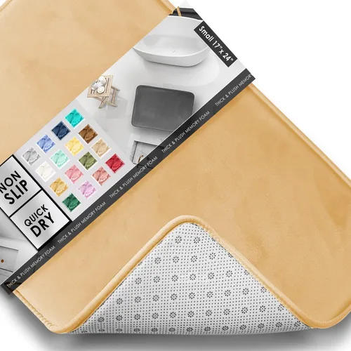 Vista 106 de Clara Clark tapete para baño, regadera o tina, de gomaespuma, negro, antiderrapante