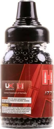 Vista 4 de Hornady Black Plated .177 Caliber Steel BB Gun BBS (1500 Count)