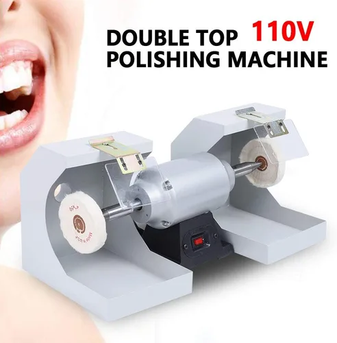 Vista 2 de DNYSYSJ Máquina pulidora de joyas, pulidora de búfer, pulidora de laboratorio dental, máquina pulidora de torno, banco de pulido, amoladora