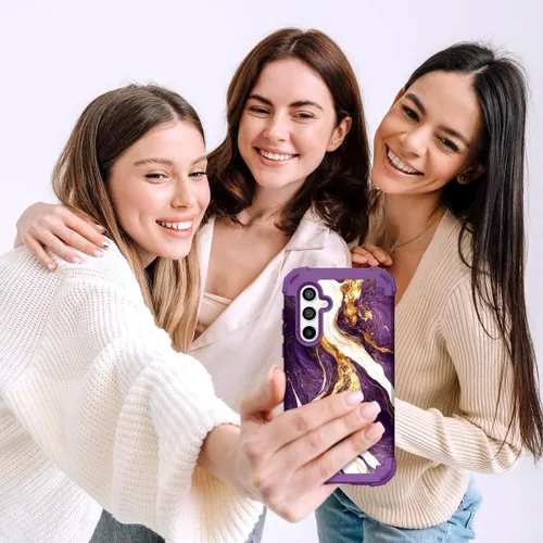Vista 109 de Hocase Funda para Galaxy A13 5G, resistente a prueba de golpes, protección de goma de silicona suave, funda protectora híbrida de plástico duro