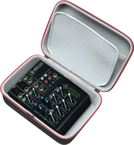 RLSOCO Funda de transporte para mezclador ultracompacto de 4 canales Mackie 402VLZ4, diseño de bolsa rígida con cremallera YKK y protección contra