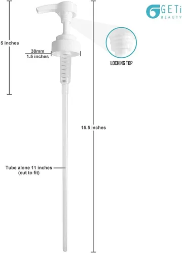 Vista 2 de Geti Beauty - Dispensador universal de champú de 128 onzas líquidas, jarras de detergente, acondicionador, desinfectante de manos, aceite de masaje