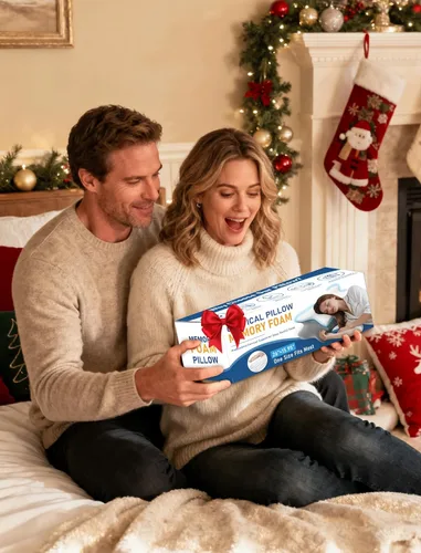 Vista 8 de Almohada cervical para el cuello para aliviar el dolor, almohada ergonómica de espuma viscoelástica para dormir de lado con contorno, almohada