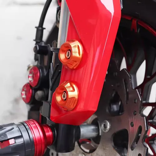 Vista 6 de Mokuo Paneles de carenado para motocicleta, arandela de guarnición de aluminio, arandelas de borde de color Grom, cubierta de panel lateral, juego