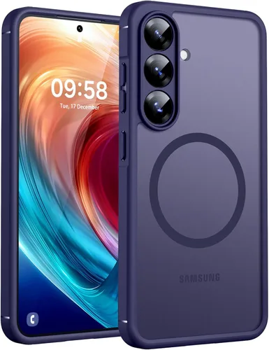 Vista 12 de TOCOL para Samsung Galaxy S22 Ultra, Funda con parte trasera dura mate translúcida [A prueba de golpes de grado militar]