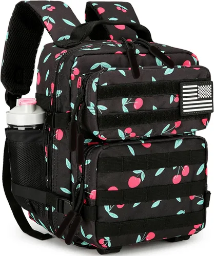 Vista 22 de 9L Mini Tactical Backpack for Men and Women Tactical Backpack Small for Hiking Small Tactical Bag (Pink&LakeBlue)