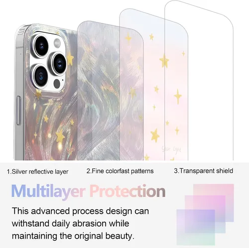 Vista 299 de I-MGAE-IN-AR - Funda diseñada para iPhone 12 y 12 Pro, diseño de mariposa plateada brillante, funda protectora de poliuretano termoplástico, suave