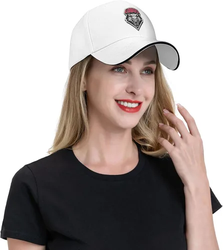 Vista 8 de New Mexico Lobo Sandwich Gorra unisex clásica de béisbol unisex ajustable Casquette Dad Sombrero