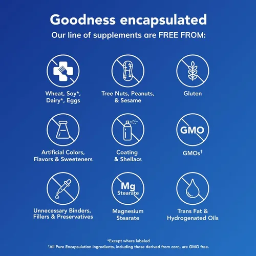 Vista 5 de Pure Encapsulations E.P.O. (Aceite de Onagra) Suplemento Dietético Hipoalergénico que Contiene 9% GLA 100 Cápsulas Blandas