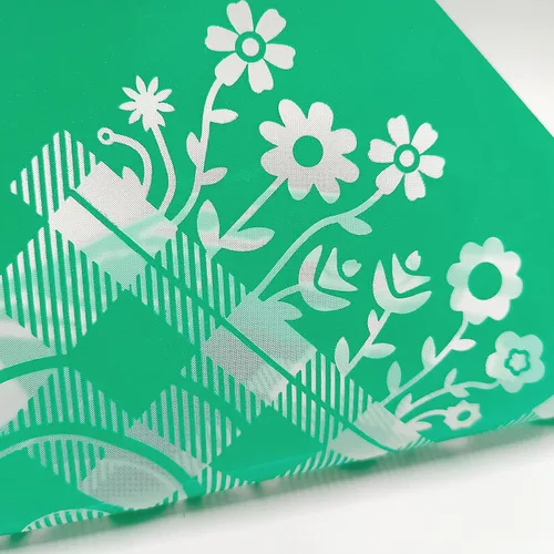 Vista 3 de JAJADO Plantilla de pantalla de seda con texto en inglés "Hello Fall", plantillas adhesivas reutilizables de otoño, transferencia de malla de tiza